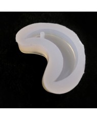 Reçine Epoksi Kalıp Delikli Ay - E11B - 18x45 mm