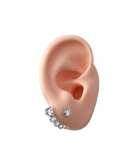 Silikon Kulak Ten Renk Sol 25 Adet - Takı ve Bijuteri Küpe Mankeni