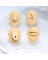 Silikon Kulak Ten Renk Sol- Sağ 1 Takım  - Takı ve Bijuteri Küpe Mankeni