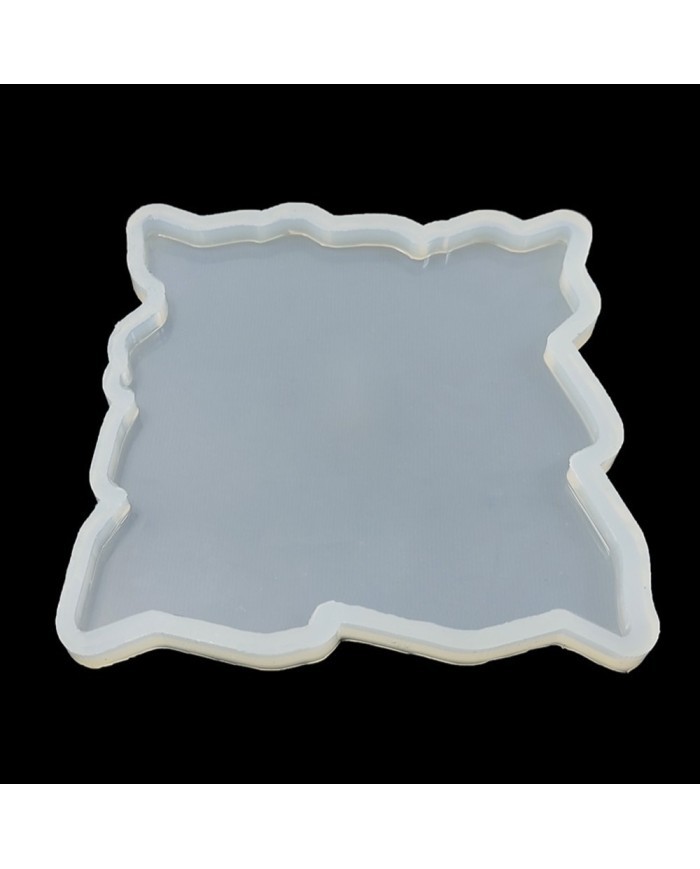 Bardak Altı Reçine Epoksi Kalıp - Dalgalı Kare Model - B7