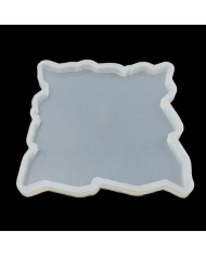 Bardak Altı Reçine Epoksi Kalıp - Dalgalı Kare Model - B7