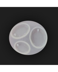 Oval Damla  Reçine Epoksi Takı ve Sabun Kalıbı - Kod:04