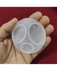 Oval Damla  Reçine Epoksi Takı ve Sabun Kalıbı - Kod:04