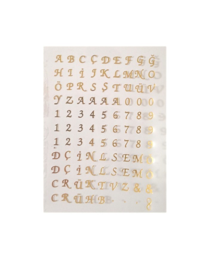 Epoksi Asetat  Harf - 5'li Karışı Set