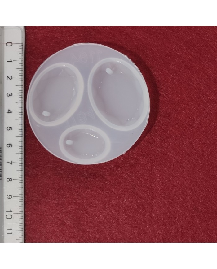 Oval Damla  Reçine Epoksi Takı ve Sabun Kalıbı - Kod:04
