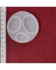 Oval Damla  Reçine Epoksi Takı ve Sabun Kalıbı - Kod:04