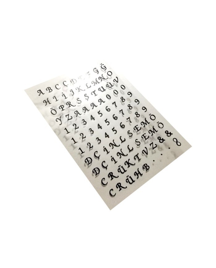 Epoksi Asetat  Harf - 5'li Karışı Set