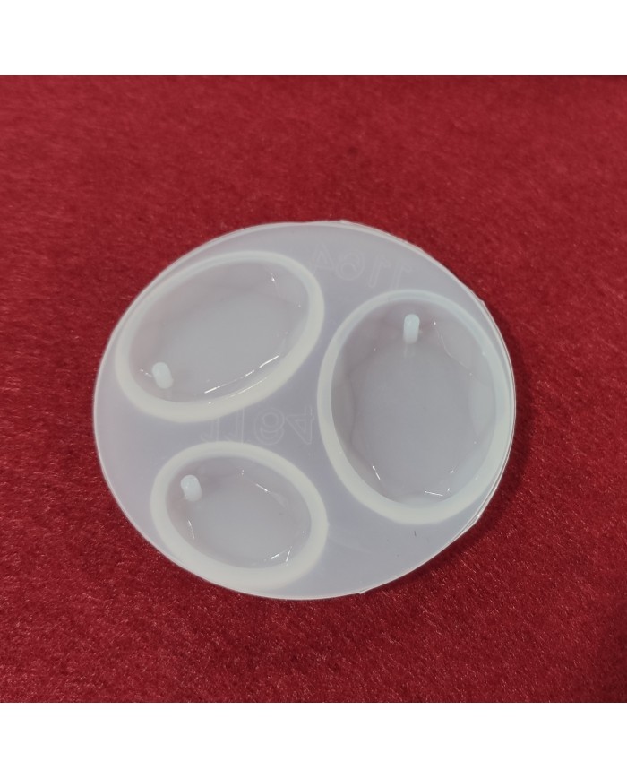 Oval Damla  Reçine Epoksi Takı ve Sabun Kalıbı - Kod:04