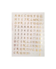 Epoksi Asetat  Harf -Gold - 5 Adet