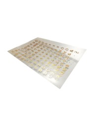 Epoksi Asetat  Harf -Gold - 5 Adet