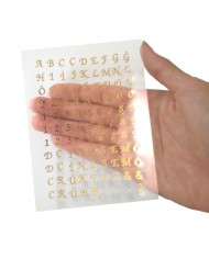 Epoksi Asetat  Harf -Gold - 5 Adet