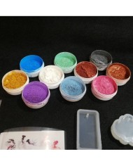 Anahtarlık ve Takı Reçine Epoksi Seti - Boya Seçmeli  - A03