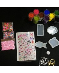 Anahtarlık ve Takı Reçine Epoksi Seti - Boya Seçmeli  - A04