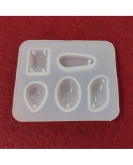 Çoklu Oval Reçine Epoksi Kalıp - Kolye Ucu Takı 5'li -Kod:114