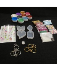 Anahtarlık ve Takı Reçine Epoksi Seti - Boya Seçmeli  - A06