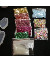 Anahtarlık ve Takı Reçine Epoksi Seti - Boya Seçmeli  - A06