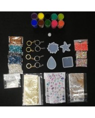 Anahtarlık ve Takı Reçine Epoksi Seti - Boya Seçmeli  - A08