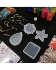 Anahtarlık ve Takı Reçine Epoksi Seti - Boya Seçmeli  - A08