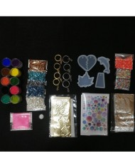 Anahtarlık ve Takı Reçine Epoksi Seti - Boya Seçmeli  - A09