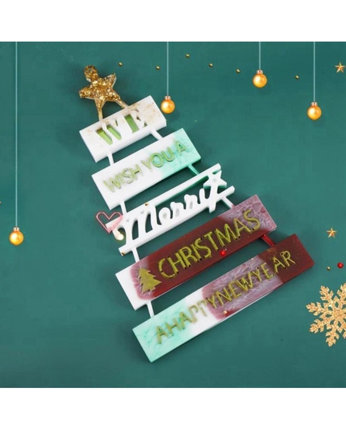 Yılbaşı Süsleme Reçine Epoksi Seti - Boya Seçmeli  - A128