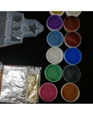 Yılbaşı Süsleme Reçine Epoksi Seti - Boya Seçmeli  - A128