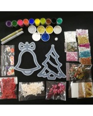 Yılbaşı Süsleme Reçine Epoksi Seti - Boya Seçmeli  - A131