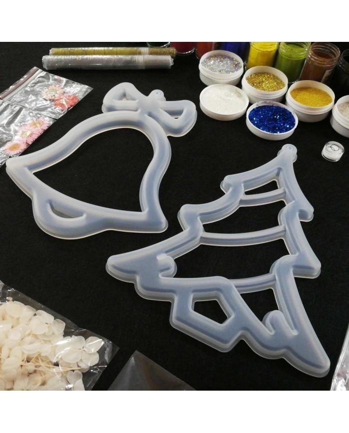 Yılbaşı Süsleme Reçine Epoksi Seti - Boya Seçmeli  - A131