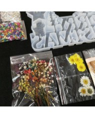 Yılbaşı Merry Chrıstmas Reçine Epoksi Seti - Boya Seçmeli  - A132