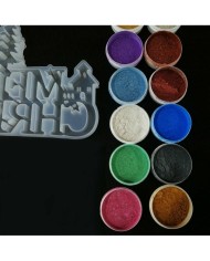 Yılbaşı Merry Chrıstmas Reçine Epoksi Seti - Boya Seçmeli  - A132