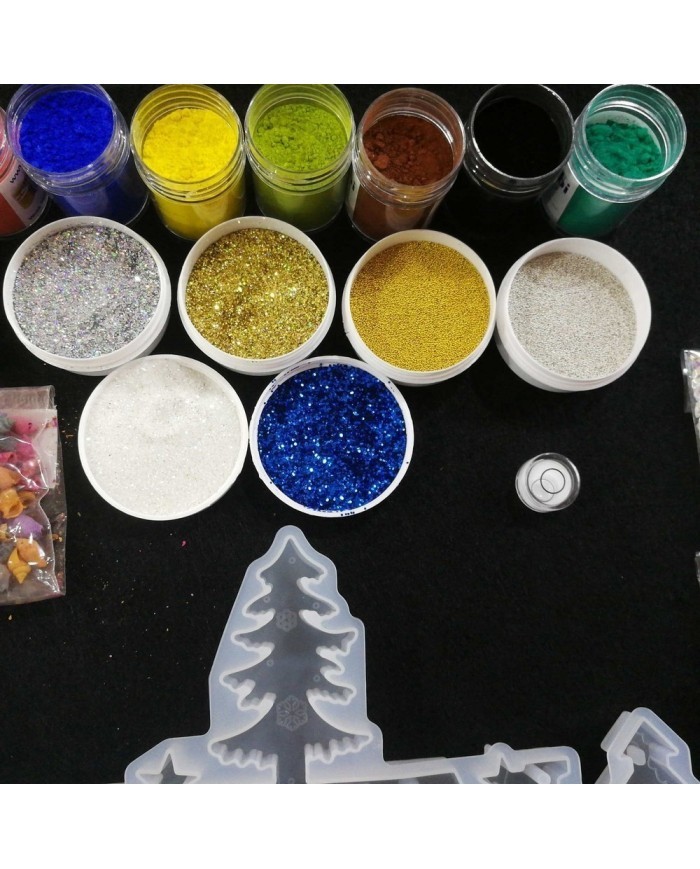 Yılbaşı Merry Chrıstmas Reçine Epoksi Seti - Boya Seçmeli  - A133