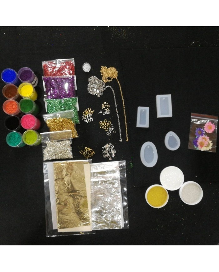 Anahtarlık ve Takı Reçine Epoksi Seti - Boya Seçmeli  - A23