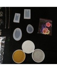 Anahtarlık ve Takı Reçine Epoksi Seti - Boya Seçmeli  - A23