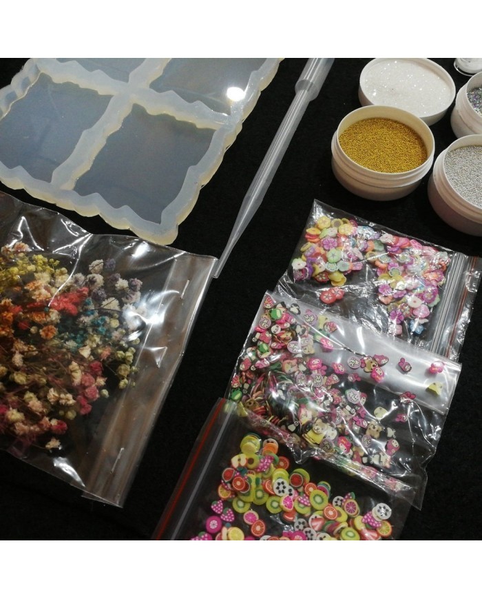 Dörtlü Dalgalı Magnet Reçine Epoksi Seti - A43