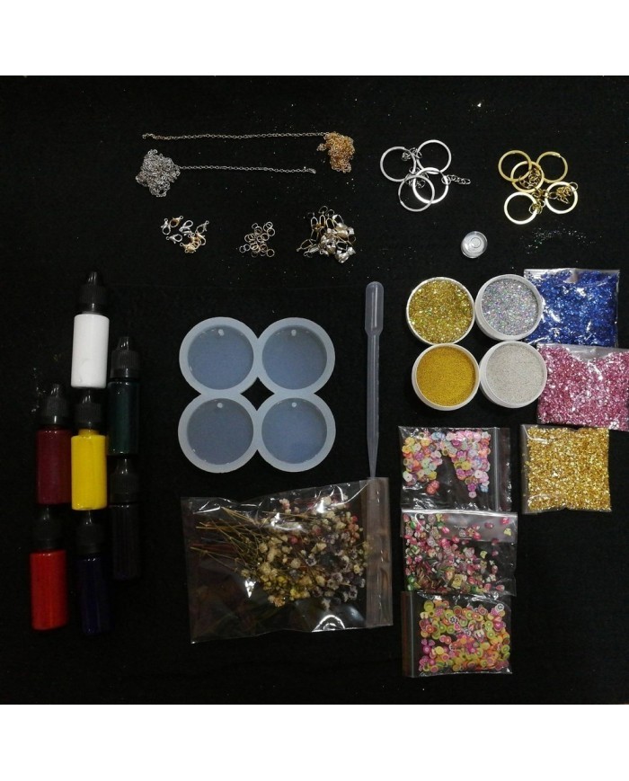 Dörtlü Yuvarlak Magnet Kalıbı Reçine Epoksi Seti - A45