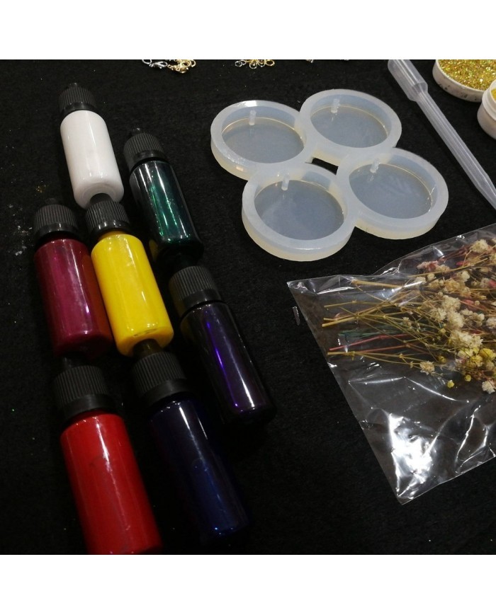 Dörtlü Yuvarlak Magnet Kalıbı Reçine Epoksi Seti - A45