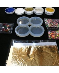 Dörtlü Yuvarlak Magnet Kalıbı Reçine Epoksi Seti - A46