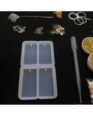 Dörtlü Dikdörtgen Magnet Kalıbı Reçine Epoksi Seti - A47