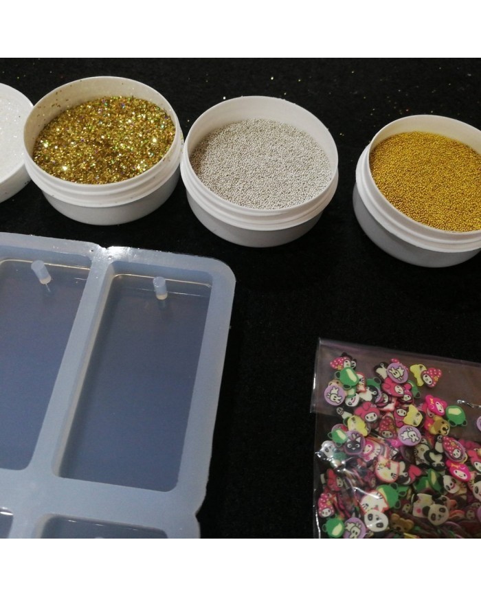 Dörtlü Dikdörtgen Magnet Kalıbı Reçine Epoksi Seti - A48