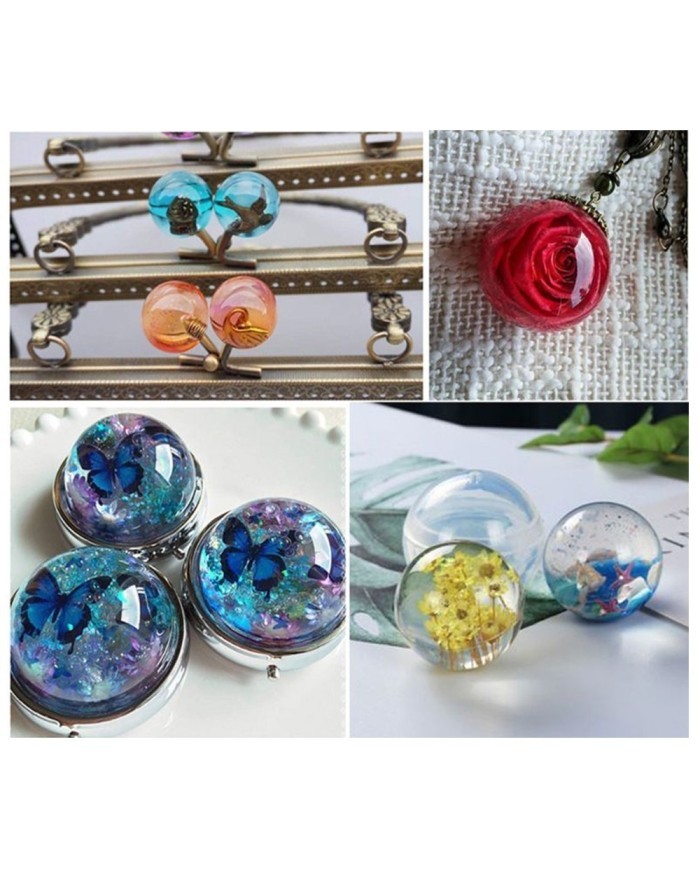 Yuvarlak Kolye Reçine Epoksi Kalıp - 2cm -Kod:98