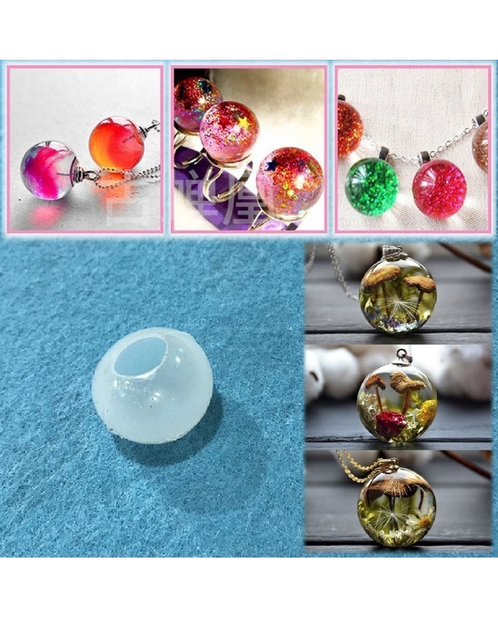 Yuvarlak Kolye Reçine Epoksi Kalıp - 2.5cm -Kod:99