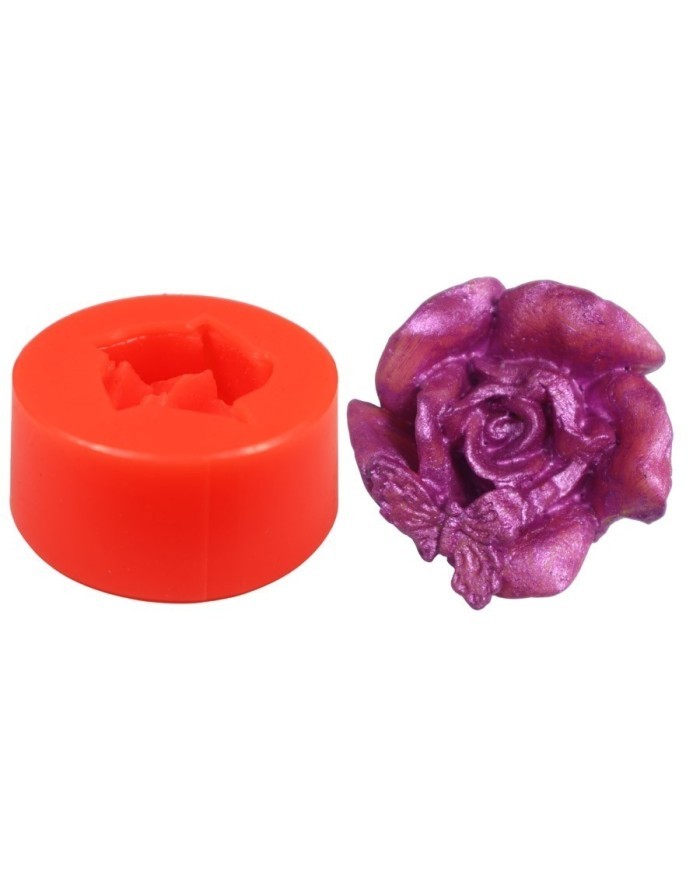 Kelebekli Gül Silikon Kalıbı M-193