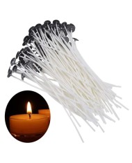 Mum Fitili Hazır Kopçalı -12 Cm - 25 Adet