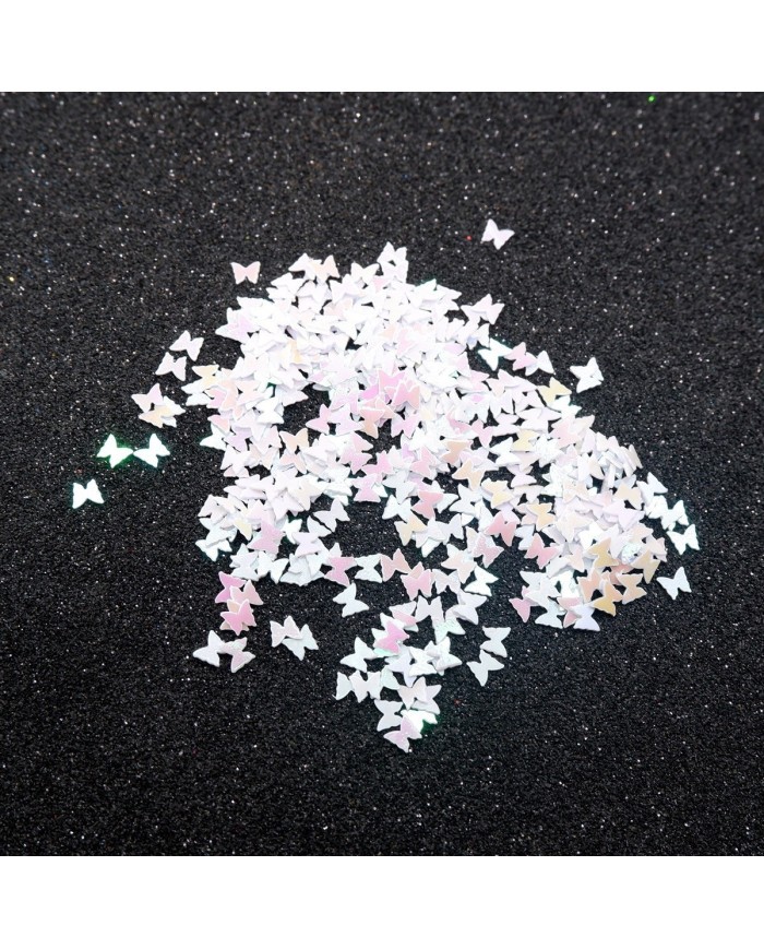 Mini Kelebek Hologram Pul Paketi - 5 gram - Epoksi Süsleme Pulu