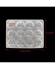 Burç Yıldızları - Reçine Epoksi Kalıp -Kod:375