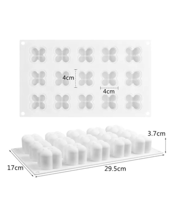 Çoklu Bubble Mum Silikon Kalıbı 15 Li Küçük Boy