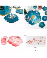 Epoksi Reçine Silikon Kalıp Seti - DesenliÇiçek Seti -Kod:280-281