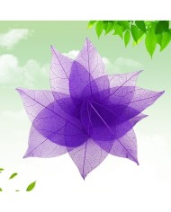 3 Adet Kumaş Yaprak - Lila