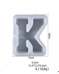 Büyük Reçine Epoksi Silikon Kalıp  Big  Boy Harf  - K