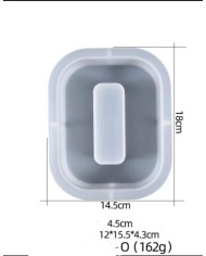 Büyük Reçine Epoksi Silikon Kalıp  Big  Boy Harf  - O