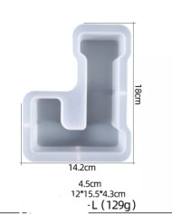 Büyük Reçine Epoksi Silikon Kalıp  Big  Boy Harf  - L